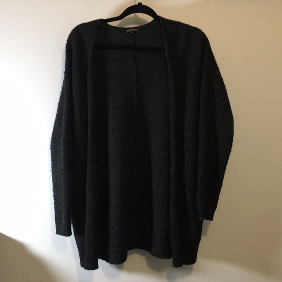 Express Tops - Charcoal knit express sweater Express Tops - Charcoal knit express sweater